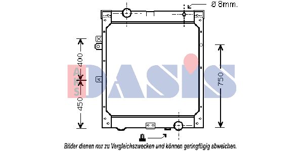 AKS DASIS radiatorius, variklio aušinimas 261580N